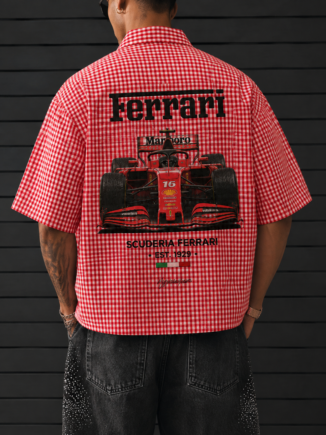 Ferrari Maranello Boxy Half Shirt