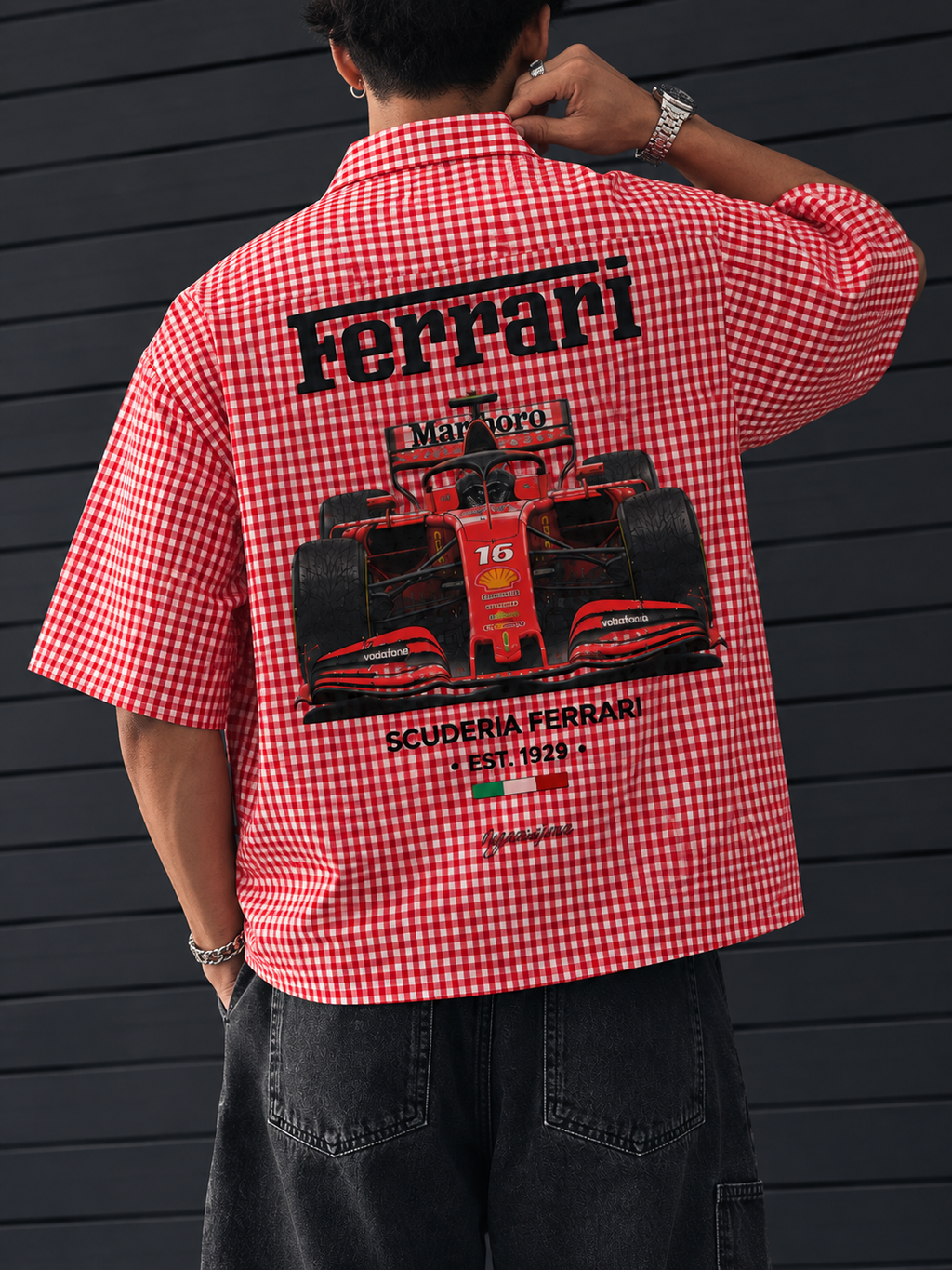 Ferrari Maranello Boxy Half Shirt