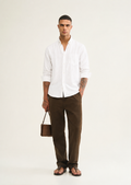 100% PURE LINEN WHITE SHIRT