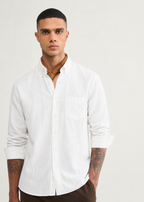 100% PURE LINEN WHITE SHIRT