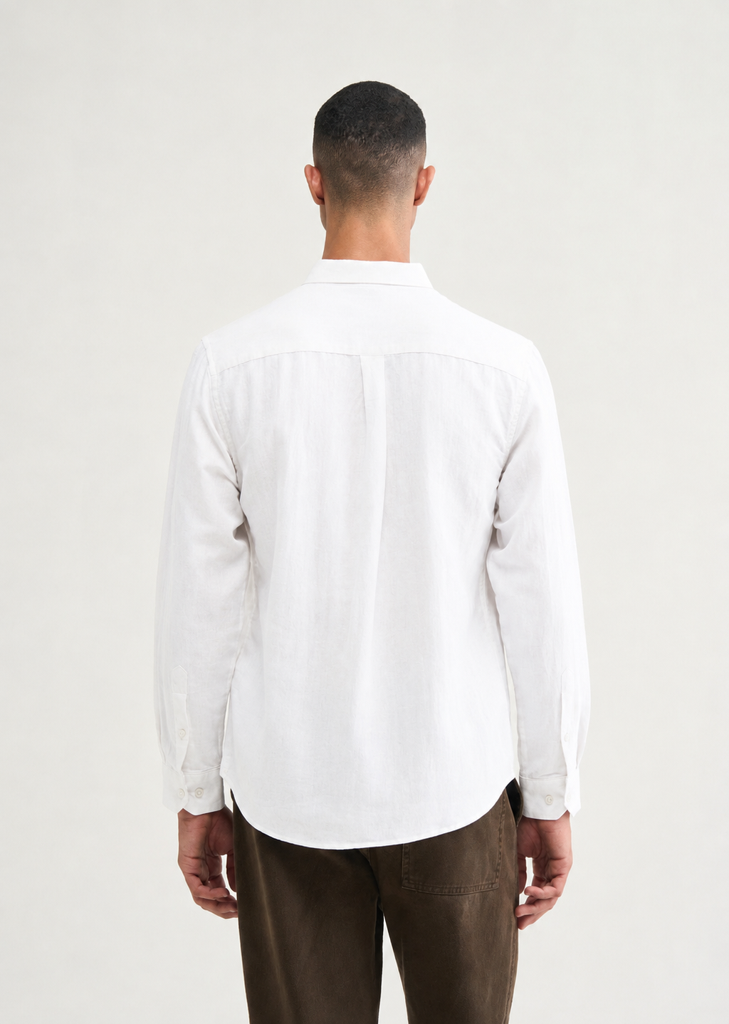 100% PURE LINEN WHITE SHIRT