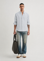 100% PURE LINEN SKY BLUE SHIRT