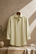 100% Pure Linen Shirt x Dusty Pistachio